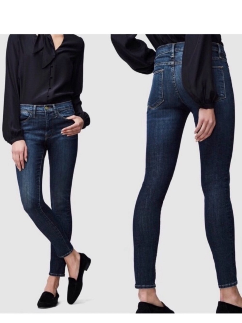 Frame Denim Le High Skinny Dark Blue Jeans